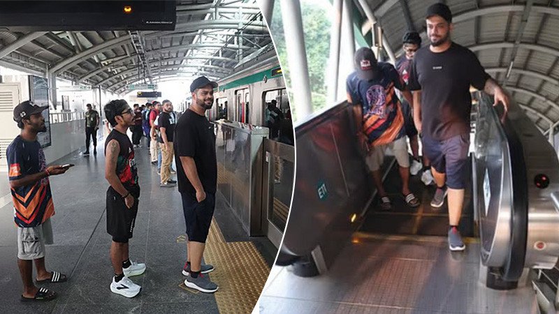 অ্যাথলেট প্রশিক্ষককে হেনস্তার প্রতিবাদে হাফপ্যান্ট পরে মেট্রো স্টেশনে তরুণরা